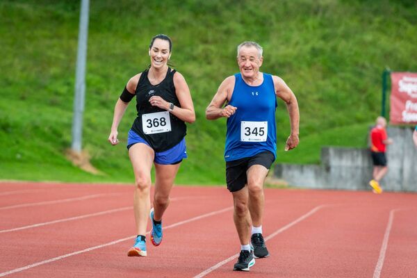 Sprinting towards the finish line at The Wild Atlantic 10 Miler in Ballina. Picture: James Wright Photography