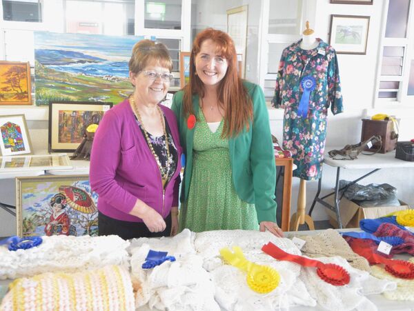  At the craft section at the Ballinrobe Show were Margaret O'Neill from Ballinrobe (steward) and Veronica McGuinness from Ballina (judge).