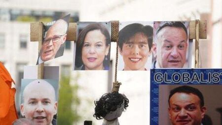 Dáil demonstration: 'Threats to kill from thugs cannot be tolerated'