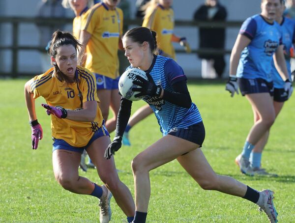 Westport's Fionnuala McLaughlin tries to get by Amy O'Connor of Knockmore.