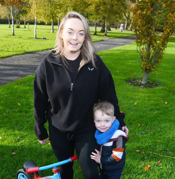 Out and about in Tom Ruane Park with Nikki and Diarmuid Galvin from Ballina. Picture: John O'Grady. Out and about in Tom Ruane Park with Nikki and Diarmuid Galvin from Ballina. Picture: John O'Grady.