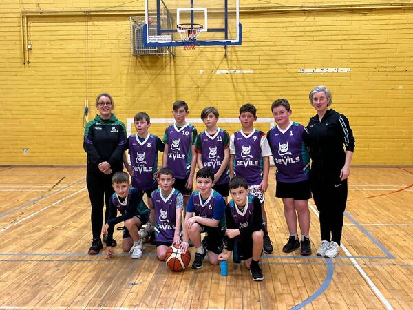 Devils Boys U12 team, based in Ballyhaunis, played their first blitz in Castlebar at An Sportlann. Pictured with the boys are Tracy Cunnane and Danielle Byrne. Devils Boys U12 team, based in Ballyhaunis, played their first blitz in Castlebar at An Sportlann. Pictured with the boys are Tracy Cunnane and Danielle Byrne.