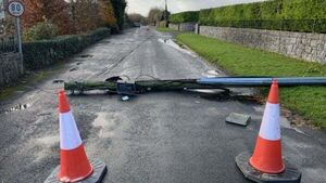 Work under way to fix power cuts and clear damage caused by Storm Debi