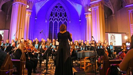 Raising the roof with joyful voice and music