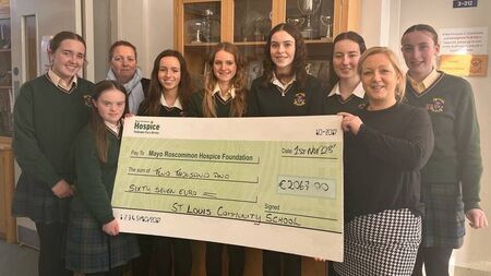 Local Notes: St Louis Community School raise €2067 for Mayo Roscommon Hospice