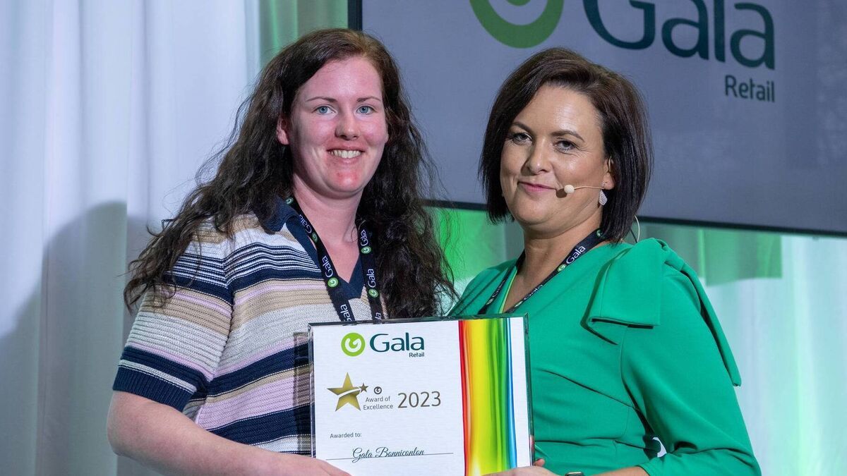 Gala award for excellence for Bonniconlon store