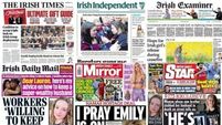 What the papers say: Thursday's front pages