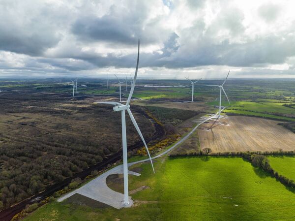 Wind turbines are now more common on our bogs than turf-cutters. Wind turbines are now more common on our bogs than turf-cutters.