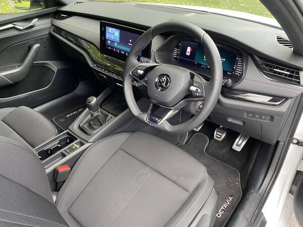 The spacious interior allows five adults to travel in comfort.