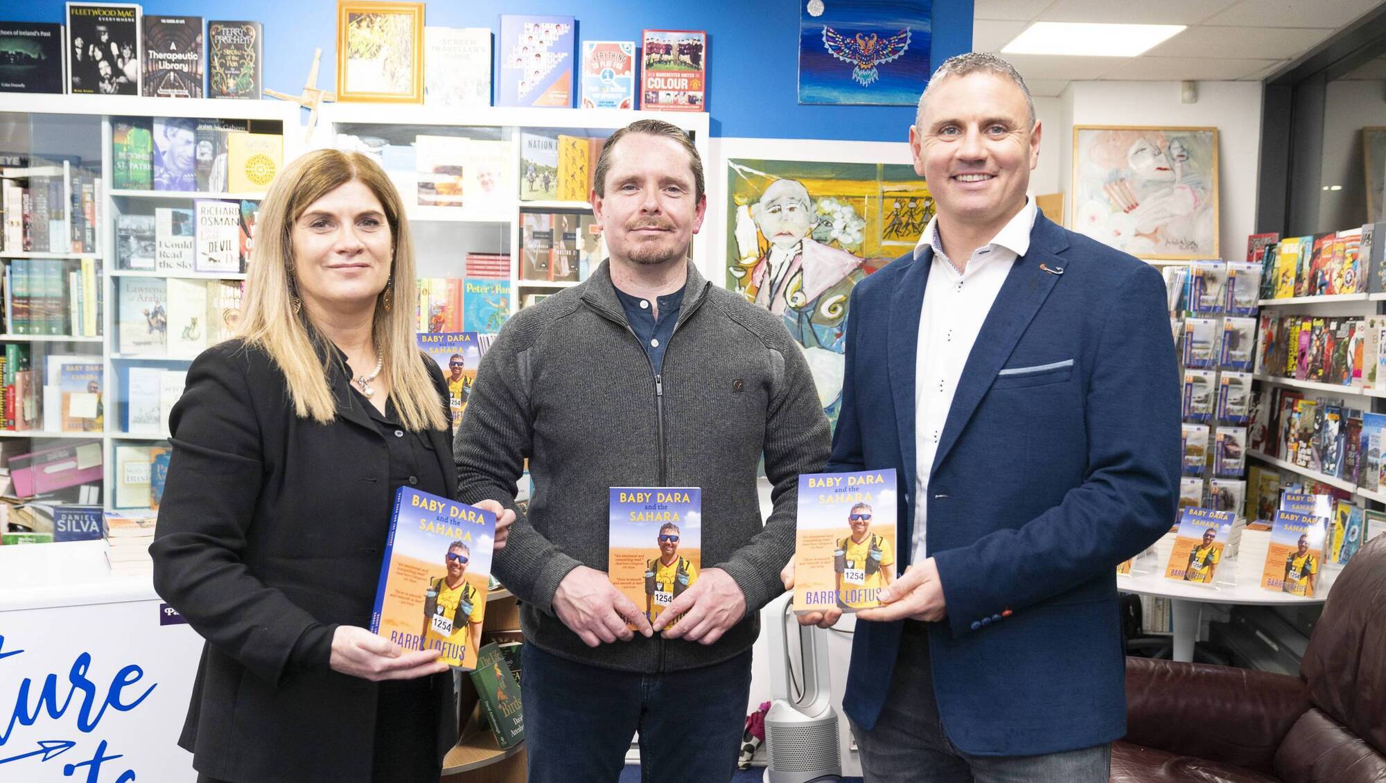Barry Loftus, Crossmolina, launches his book 'Baby Dara and The Sahara' in Pangur Ban Bookshop - Your community - Vimarsana News