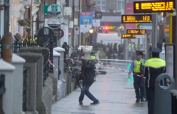 The scene in Dublin city centre yesterday after five people were injured, including three young children, following a serious public order incident which occurred on Parnell Square East shortly after 1.30pm. The scene in Dublin city centre yesterday after five people were injured, including three young children, following a serious public order incident which occurred on Parnell Square East shortly after 1.30pm.