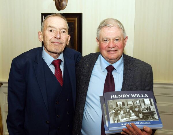 Henry Wills pictured with his friend and neighbour PJ Melia. Picture: John O'Grady