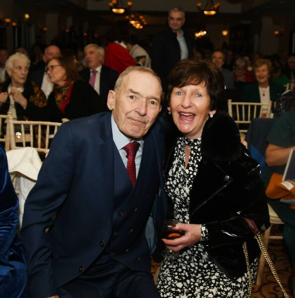Henry Wills is pictured with former Western People colleague Mary Ruane Brogan. Picture: John O'Grady