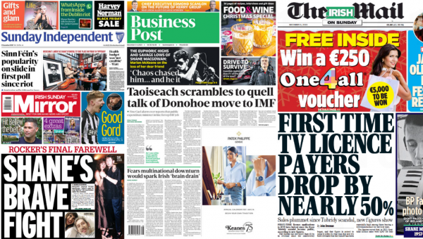 What the papers say: Sunday's front pages - Homepage - Vimarsana News