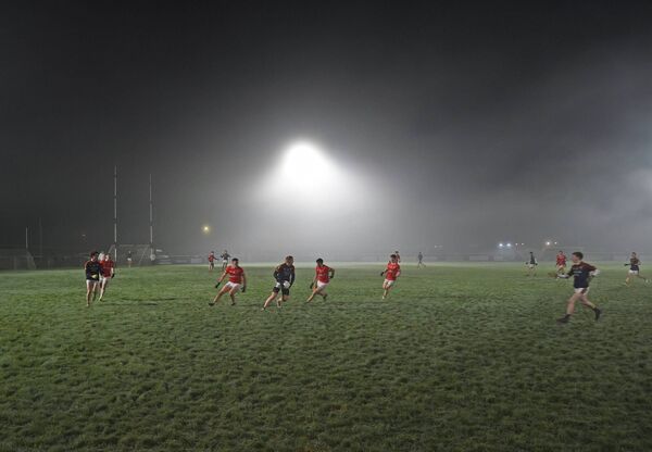 A foggy night in South Mayo as Ballinrobe and Garrymore played the South Mayo Junior A final last Friday. 