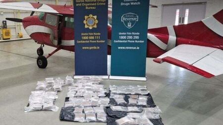 Two men remanded in custody after €8m heroin seizure at Weston Airport