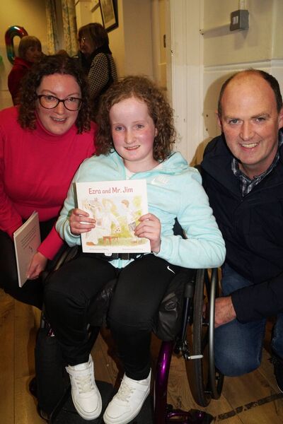 Sarah Jane Pearse, to whom the book is dedicated, with her mother Mary and father Kieran. 