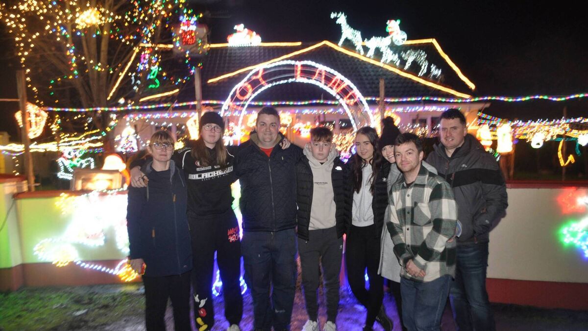 Local notes: Collins Family, Fotish, Crossmolina, light up in aid of Irish Motor Neurone Association