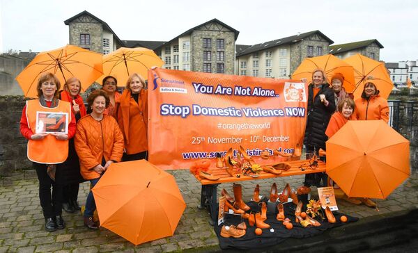Members of Ballina Soroptimist Club at the launch of Orange The World, from left: Eileen Diamond, President, Ballina Soroptimist Club; Gair Gordon, Marie Morris Murphy, Ghia Harrison, Eileen Kelly, Laura Kenny, Laura Doherty, Noeline Cummins and Frances Walkin. The Orange the World campaign is held annually during the 16 days of activism against gender-based violence from November 25th, the International Day for the Elimination of Violence Against Women to December 10th, International Human Rights Day.	Picture: John O'Grady Members of Ballina Soroptimist Club at the launch of Orange The World, from left: Eileen Diamond, President, Ballina Soroptimist Club; Gair Gordon, Marie Morris Murphy, Ghia Harrison, Eileen Kelly, Laura Kenny, Laura Doherty, Noeline Cummins and Frances Walkin. The Orange the World campaign is held annually during the 16 days of activism against gender-based violence from November 25th, the International Day for the Elimination of Violence Against Women to December 10th, International Human Rights Day.	Picture: John O'Grady