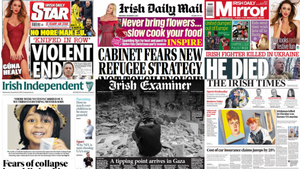 What the papers say: Wednesday's front pages What the papers say: Wednesday's front pages