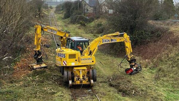 Councillors voice delight as works begin on rail link