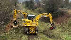 Councillors voice delight as works begin on rail link