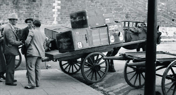 The 1940s was an age when many goods in rural Ireland were delivered by horses and carts or men on bicycles.