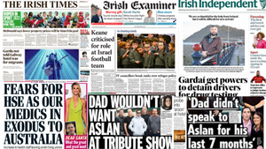 What the papers say: Wednesday's front pages