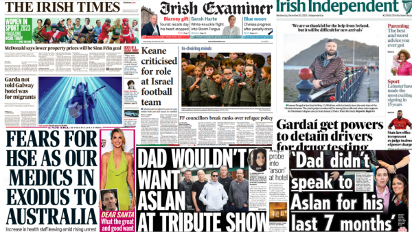What the papers say: Wednesday's front pages - Homepage - Vimarsana News