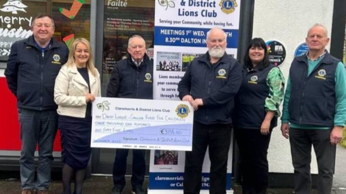 Local Notes: Claremorris Lions raise funds for Daisy Lodge