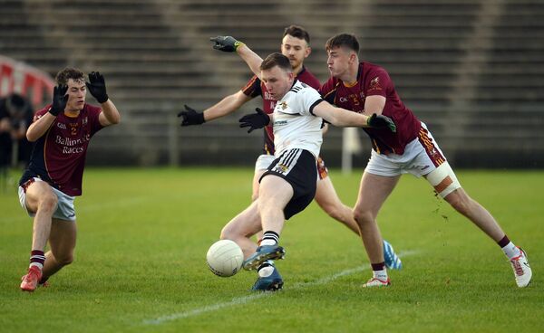Kilmeena’s Caolach Halligan scores his side’s goal during the Egan Jewellers Mayo IFC final at Hastings Insurance MacHale Park. Halligan was one of Kilmeena's star performers in the championship. Picture: David Farrell Photography Kilmeena’s Caolach Halligan scores his side’s goal during the Egan Jewellers Mayo IFC final at Hastings Insurance MacHale Park. Halligan was one of Kilmeena's star performers in the championship. Picture: David Farrell Photography