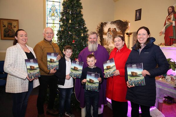 At the launch of the annual Roundfort Robeen Carras Parish Magazine were parish priest Fr Mike Murphy and members of the community. Picture: Trish Forde