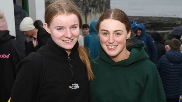 Attending the New Year's Day Swim at Enniscrone Pier were Leah and Lilly Judge from Claremorris. Picture: John O'Grady. Attending the New Year's Day Swim at Enniscrone Pier were Leah and Lilly Judge from Claremorris. Picture: John O'Grady.