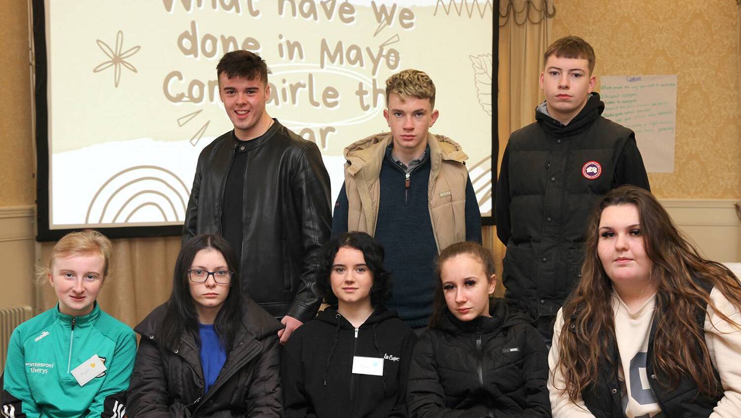 Local Notes: Students from Ballinrobe Youthreach at Mayo Comhairle na nÓg Youth Conference - Community - Vimarsana News
