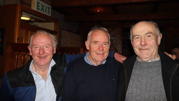 Francie Hughes, Walter Hughes and Willie Knight enjoying a pre-Christmas night out in Carnacon. Picture by Tom Quinn Francie Hughes, Walter Hughes and Willie Knight enjoying a pre-Christmas night out in Carnacon. Picture by Tom Quinn