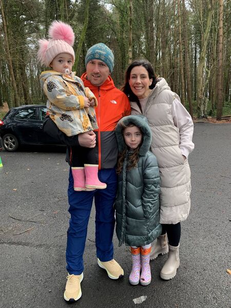 The Dunleavy Family from Crossmolina Road, Ballina, were among the more than 500 participants in the GOAL Mile on Christmas Day.