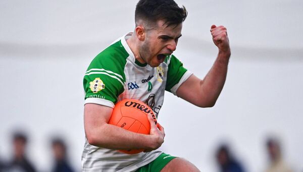 London defender Fiontan Eastwood celebrates after his side's victory over Mayo last Sunday. Picture: Tyler Miller/Sportsfile London defender Fiontan Eastwood celebrates after his side's victory over Mayo last Sunday. Picture: Tyler Miller/Sportsfile