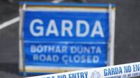 Emergency services at scene of two vehicle collision in Mayo