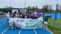 Local Notes: Participants in the 2023 GOAL Mile at Lake District AC track, Ballinrobe