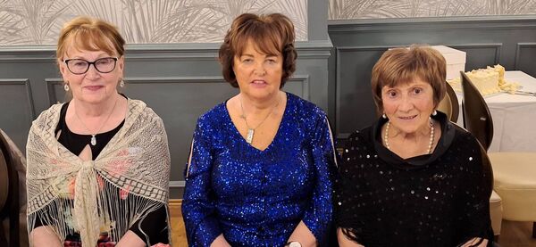 Bernie Cawley, Martina O’Sullivan and Mary McNeeley, who attended celebrations to mark 21 years since the establishment of Ballina Active Retirement Association.