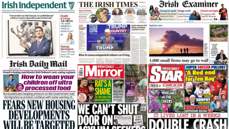 What the papers say: Monday's front pages