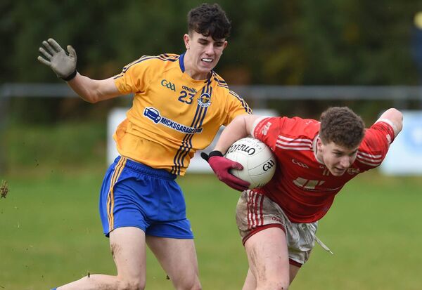 Cian McHale, right, kicked a point for UL in their win over Maynooth University. Picture: David Farrell Photography Cian McHale, right, kicked a point for UL in their win over Maynooth University. Picture: David Farrell Photography