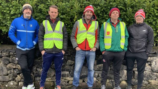 Stewards on duty at the recent Fun Run in Ballintubber - Ciaran Hickey, Tommy Kilcoyne, Michael Hoban, Martin Coyne and Paul Feeney. Picture by Tom Quinn Stewards on duty at the recent Fun Run in Ballintubber - Ciaran Hickey, Tommy Kilcoyne, Michael Hoban, Martin Coyne and Paul Feeney. Picture by Tom Quinn