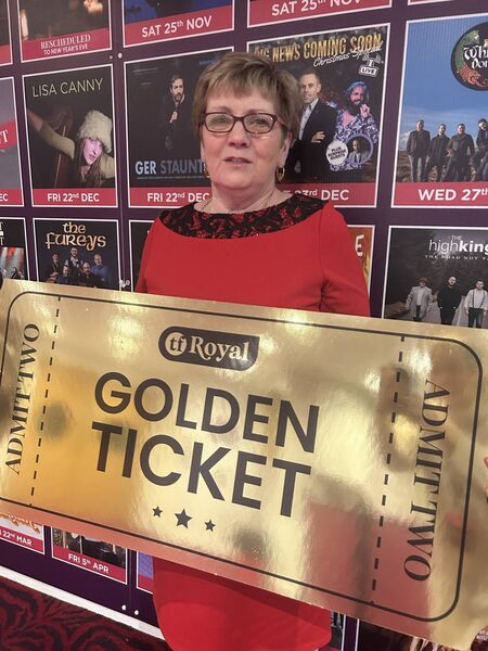 Anne pictured with her TF Royal Golden Ticket. Anne pictured with her TF Royal Golden Ticket.