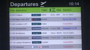 Storm Isha: Dozens of flights cancelled or diverted amid 'extremely strong' winds