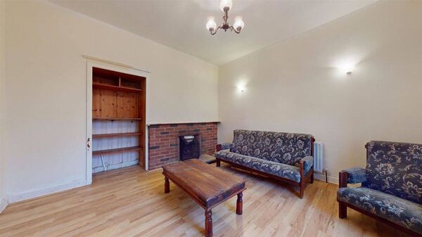 The living room.