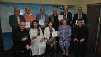 Local Notes: Mid Killala PTAA presentation of gold pins at social held in Hiney's, Crossmolina.