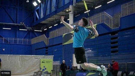 David delivers top displays against Irish badminton’s very best