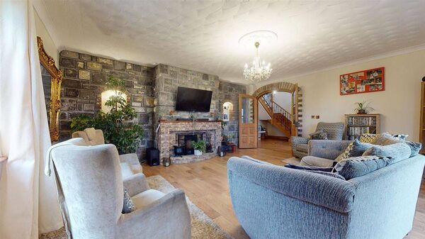 The living room.