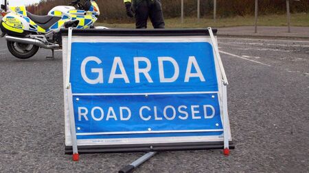 Gardaí at scene of road collision on N5